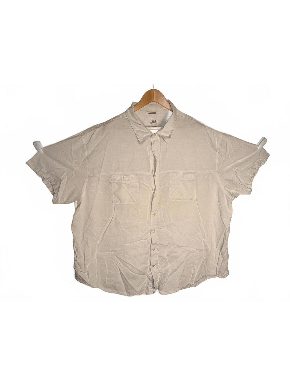 IZOD Saltwater Relaxed Classics Men's Button-Up Shirt 4XL - Picture 2 of 5
